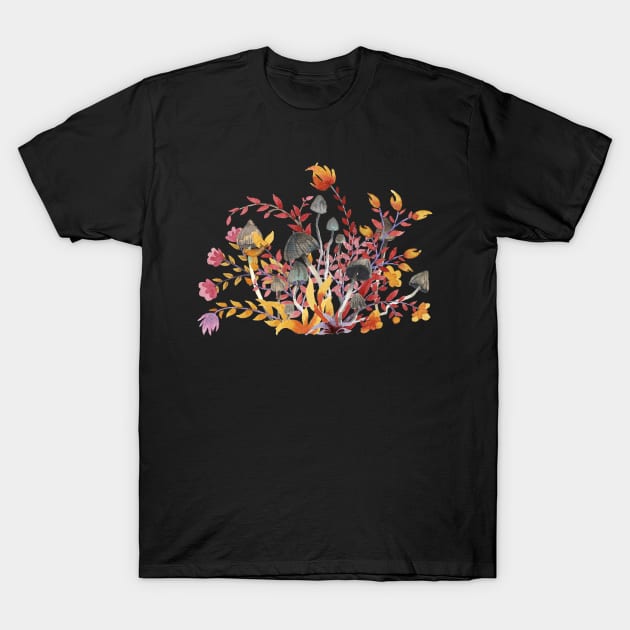 Mushroom #001 T-Shirt by Olga Berlet